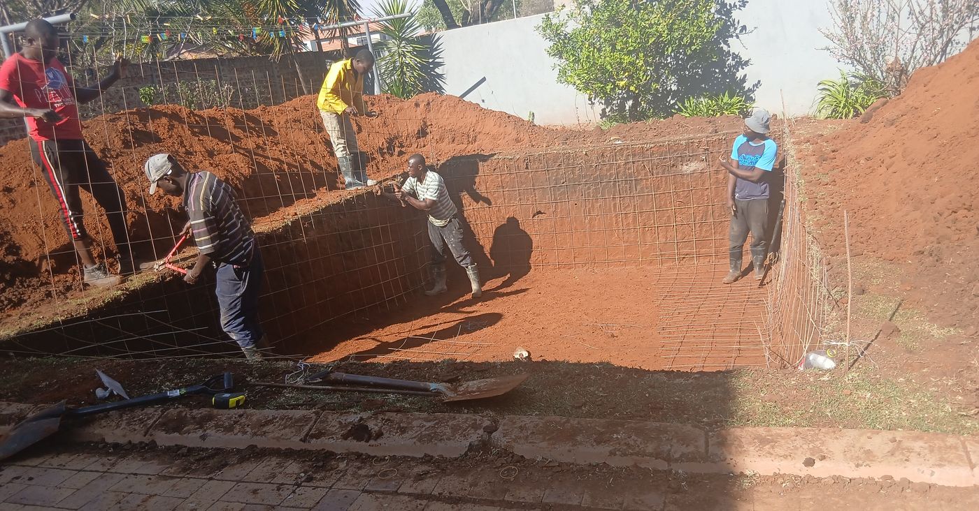 New pool under construction